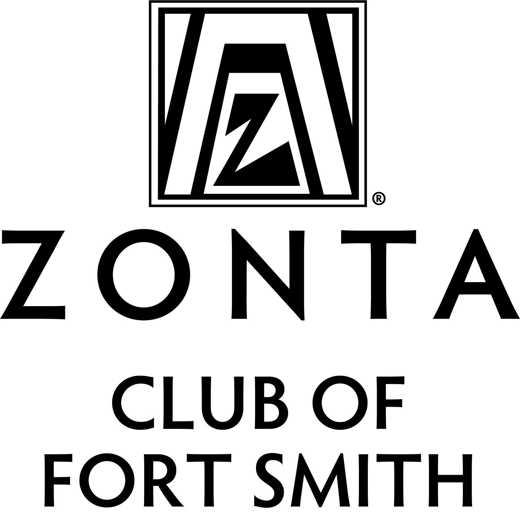 Zonta Club of Fort Smith Logo_New_Tag_Vertical_Black